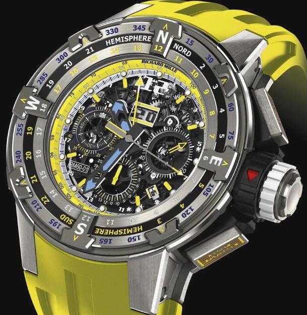 Review Richard Mille Replica RM 60-01 Regatta Flyback Yellow watch - Click Image to Close